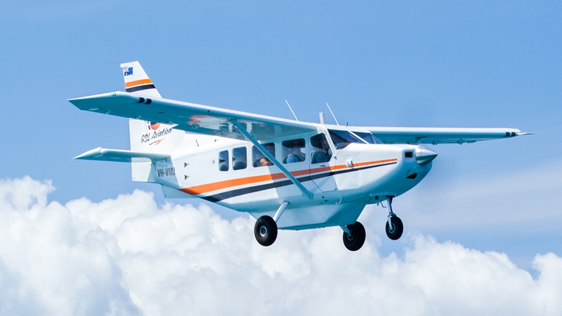 GA8 Airvan on charter with GSL Aviation